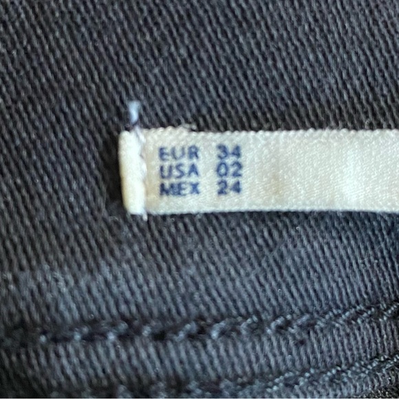 NWT Zara High Elasticity Low Rise Cropped Skinny Jeans! Size US 2! - Picture 7 of 10